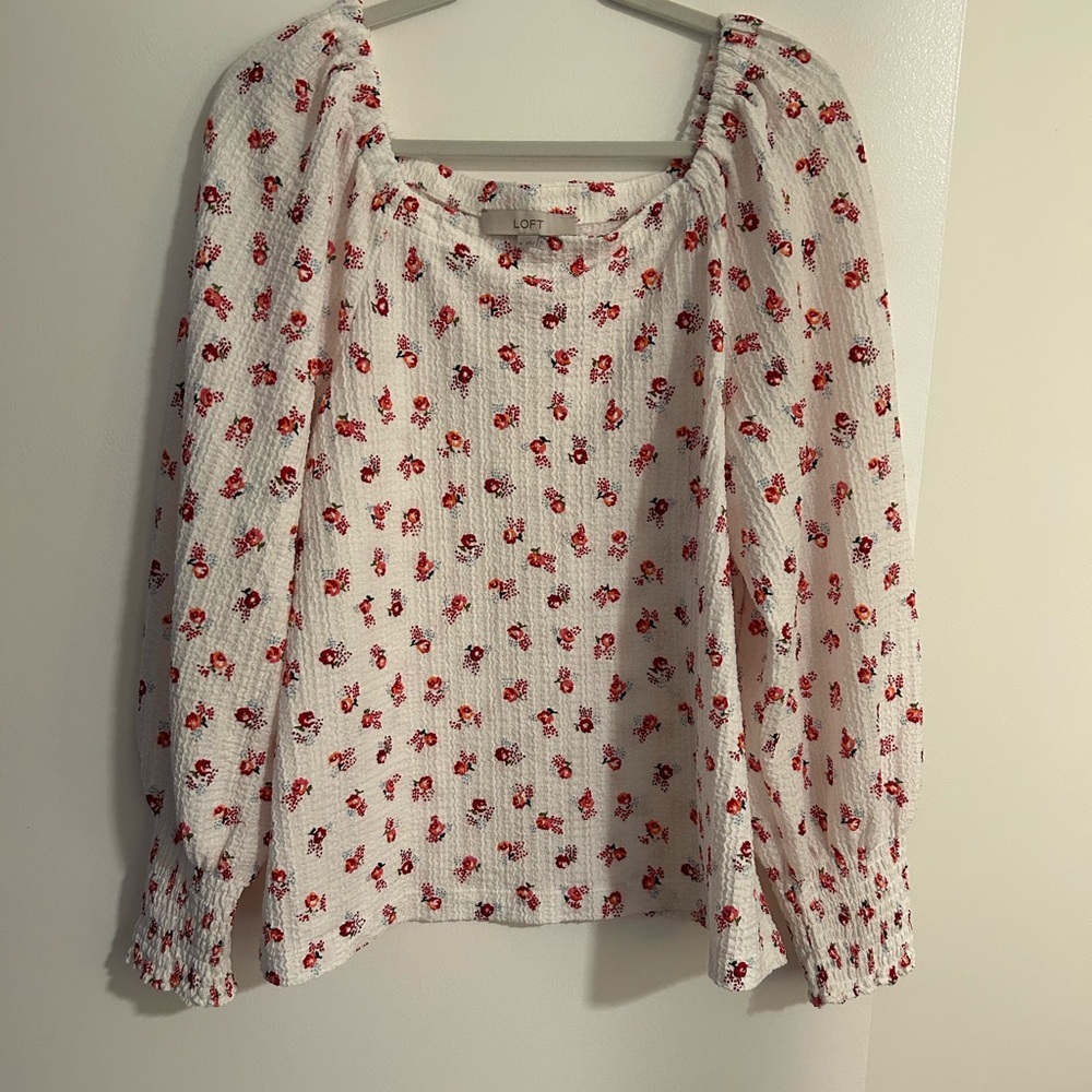 LOFT Floral Blouse